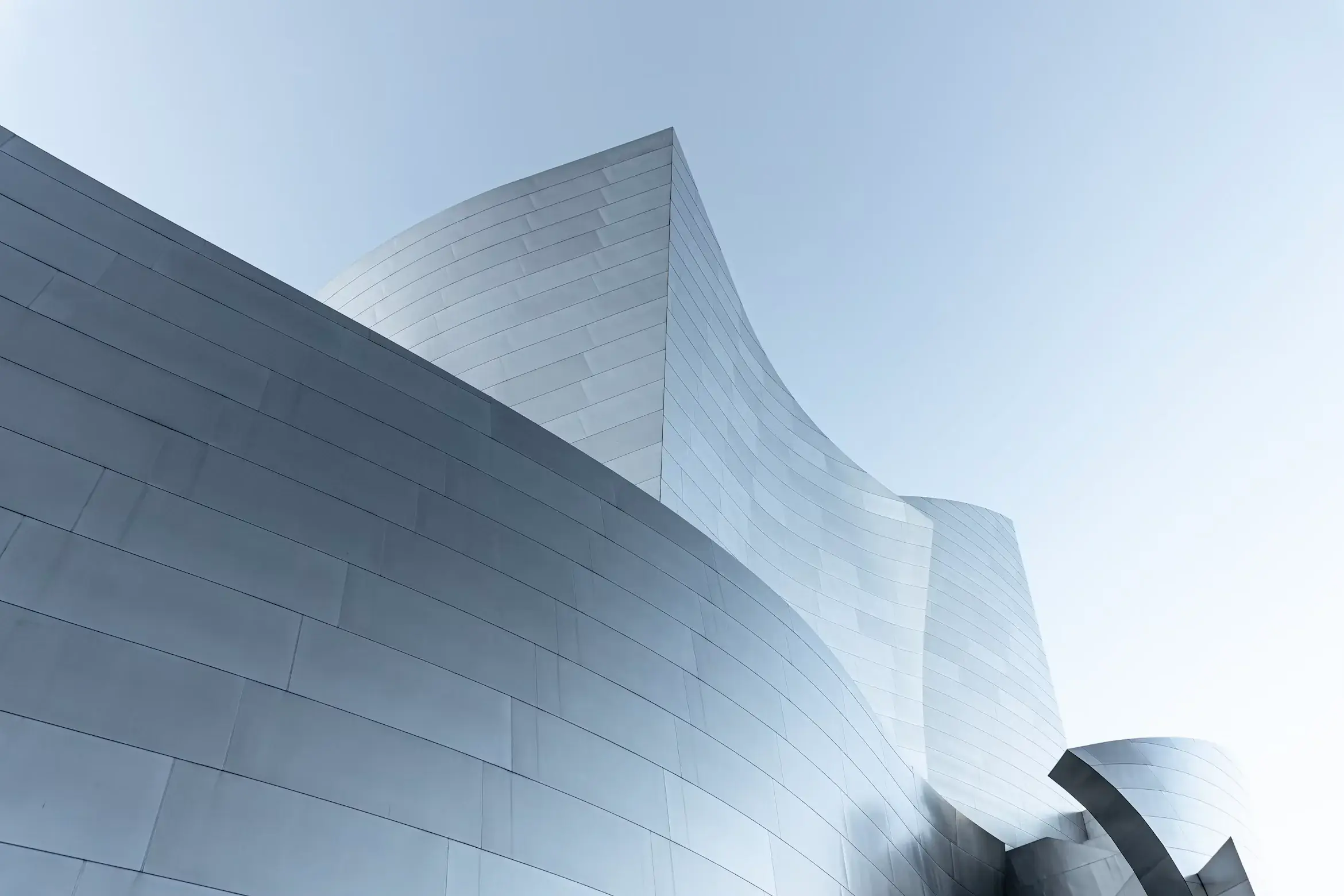 Curved contemporary building facade